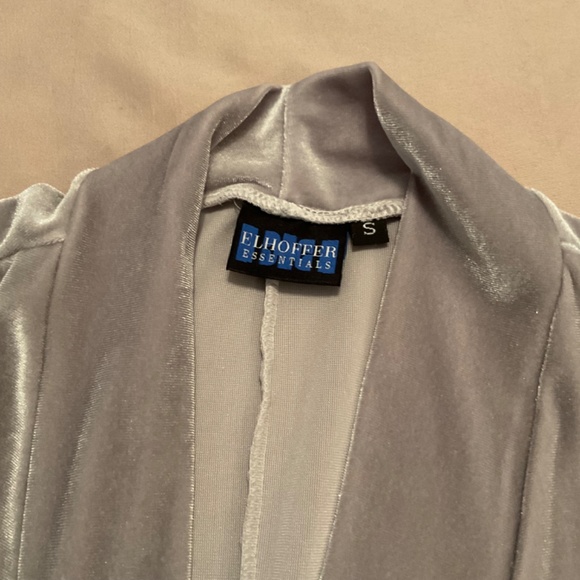 Elhoffer Velvet Silver Wrap Dress - Picture 2 of 2